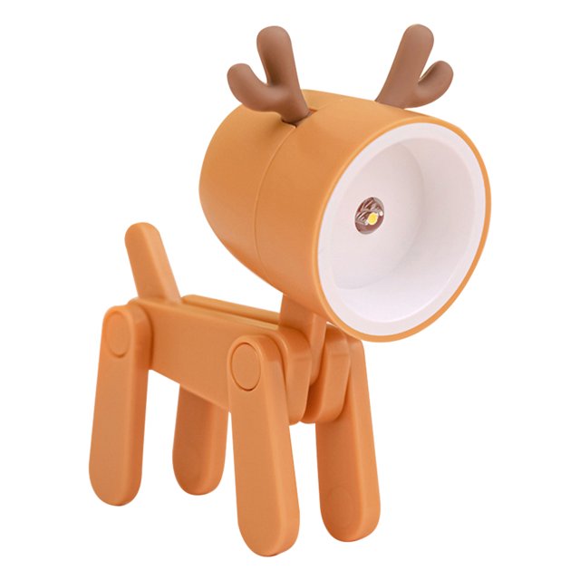 Lámpara de dormitorio de animales Lámpara de escritorio ajustable para decoración de habitaciones marrón ciervo Ehuebsd Libre de BPA