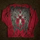 thumbnail image 1 of Camiseta de manga larga para hombre y mujer, camisa de gran tamaño con patrón cruzado de Hip Hop, cuello redondo, ropa gótica informal, Tops, Y2K, 1 of 4
