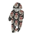 thumbnail image 2 of Odeerbi Christmas Onesie Pajamas for Family Holiday Sleep Jumpsuit Long Sleeve Family Christmas Pajamas Matching Sets Toddler Fashion Printed Hooded Jumpsuit Sleepwear PJs Set Black, 2 of 5