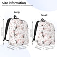 thumbnail image 4 of Rocae Heart Panda for Durable Canvas Backpack Leisure Large Bag Travel Rucksack Multi-function Backpack Medium, 4 of 8