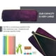 thumbnail image 5 of Disketp Black Dark Blue Purple Estuche de Lápices de Cuero con Cierre, Estuche Compacto para Papelería, Bolígrafos y Accesorios Pequeños, 5 of 7