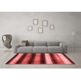 thumbnail image 3 of Ahgly Company Indoor Square Abstract Red Modern Area Rugs, 6' Square, 3 of 4