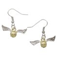 thumbnail image 1 of Harry Potter Costume Quidditch Golden Snitch Earrings Cosplay Accessories, 1 of 1