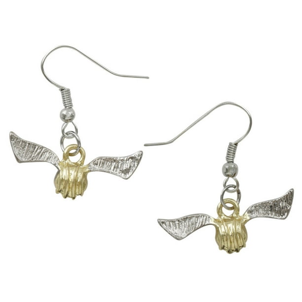 Harry Potter Costume Quidditch Golden Snitch Earrings Cosplay Accessories