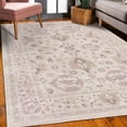 thumbnail image 3 of Ethnic Decorative Rug, Pastel Colored Folk Floral Ornaments Botanical Composition Cultural Design, Quality Carpet for Bedroom Dorm and Living Room, 6 Sizes, Pale Rose and Mauve, by Ambesonne, 3 of 4