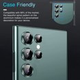 thumbnail image 2 of Dteck for Samsung Galaxy S23 Ultra Camera Lens Protector Accessories Cover Camera Screen Protector Tempered Glass for Samsung Galaxy S23 Ultra Aluminum Edge Metal Case Friendly,Green, 2 of 4