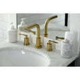 thumbnail image 2 of Kingston Brass FSC8953SVL Serena Widespread Bathroom Faucet with Brass Pop-Up, Brushed Brass, 2 of 8