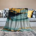 thumbnail image 2 of Fenyluxe Marble Gold Highlights Abstract Painting Throw Blanket for Sofa Couch Cottagecore Room Decor All Seasons Super Soft Blanket 40x50in, 2 of 6