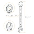 thumbnail image 2 of Llave de combinación delgada de 8 mm y 6 puntos de Uxcell, doble extremo, caja y extremo abierto, acero cromado, plata, 2 piezas, 2 of 7
