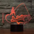 thumbnail image 2 of Ltd Creative 3D Fishing Night Light USB Powered Touch Switch LED Decor Table Desk Optical Illusion 3D Lamp 7 Colors Changing Lights Xmas Brithday Chil, 2 of 4