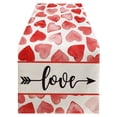 thumbnail image 2 of Table Runner Clearance! Buffalo Plaid Valentine Day Table Runner Anniversary Holiday Kitchen Dining Table Decoration for Home Party Indoor Valentines Day Decorations 1X Table Runner, 2 of 9