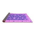 thumbnail image 2 of Ahgly Company Indoor Square Oriental Purple Traditional Area Rugs, 6' Square, 2 of 4