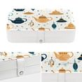 thumbnail image 4 of Arabic Teapot PU Leather Necklace Organizer Bracelet Holder Jewelry Organizer with Removable Compartment, Portable, 4 of 6