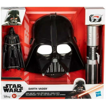 Hasbro Red Star Wars Disney Action Figure Accessories with action figure, Lightsaber, and mask