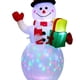thumbnail image 2 of Impermeabilización iluminada para césped de muñeco de nieve de 4,9 pies para jardín interior/exterior, 2 of 3