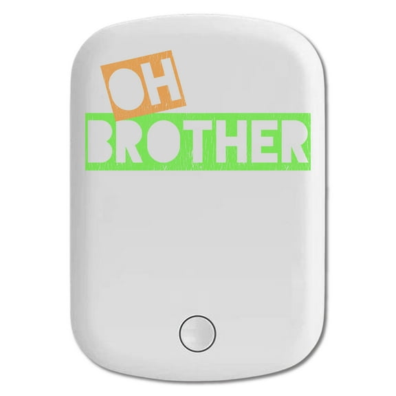 DistinctInk Magnetic Battery Pack, 5000 mAh Wireless Portable Charger with USB-C Cable, Compatible with MagSafe iPhone 14 / 13 / 12 Series - Oh Brother