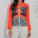 thumbnail image 4 of Chaqueta ajustada de manga larga con cremallera y estampado de primavera y otoño para mujer Pompotops qwe17470, 4 of 6