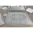 thumbnail image 3 of Freida FY40A Cloudy Grey Vintage Farmhouse Light Gray Area Rug, 8'x10', 3 of 5