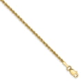 thumbnail image 1 of 14K Yellow Gold 1.75mm Diamond Cut Rope With Lobster Clasp Chain Bracelet 7 IN, 1 of 4