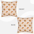 thumbnail image 3 of Fotbe Autumn Harvest Baskets Pattern Velvet Decorative Throw Pillow Covers with Elegant Piping, Soft Plush Cushion Cover for Sofa, Bed, Car, Office-18"x18", 3 of 8