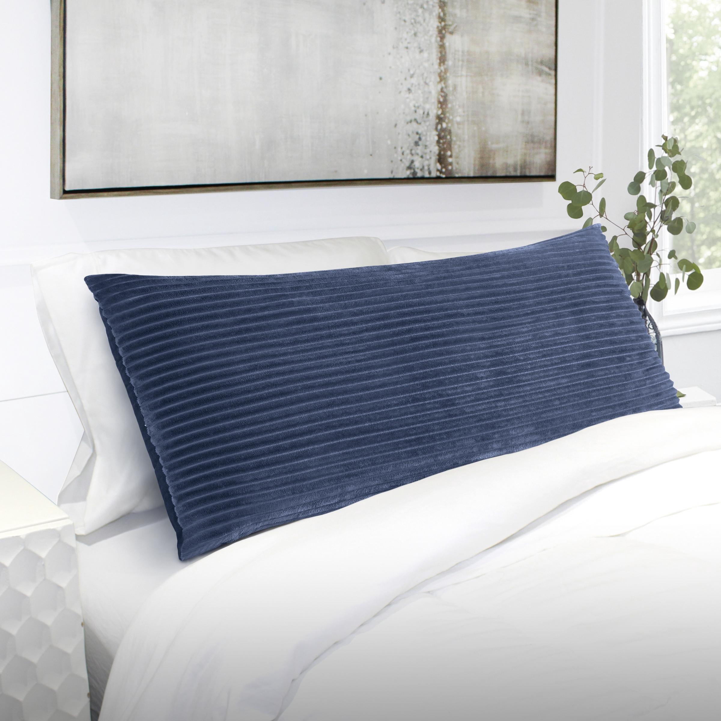 Cord Plush Ocean Blue Body Pillow