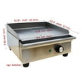 thumbnail image 3 of Techtongda Commercial Home Electric Countertop Flat Cooking Griddle Grill Stainless Steel, 3 of 8