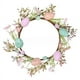 thumbnail image 3 of Guirnalda decorativa para fiesta de conejito de Pascua, arreglo floral colorido con forma de huevo de Pascua, enredadera de flores, 3 of 5