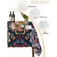 thumbnail image 3 of Vintage Flower Tablecloth Square Table Cloth 60x60,Waterproof Outdoor Table Cloth Covers Decorative Table Protector,Boho Abstract Colorful Ethnic Floral Washable Table Cover for Kitchen Dinning Party, 3 of 8