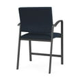 thumbnail image 3 of Newport Reception Waiting Room Oversize Hip Chair / Charcoal Steel / Blue, 3 of 5