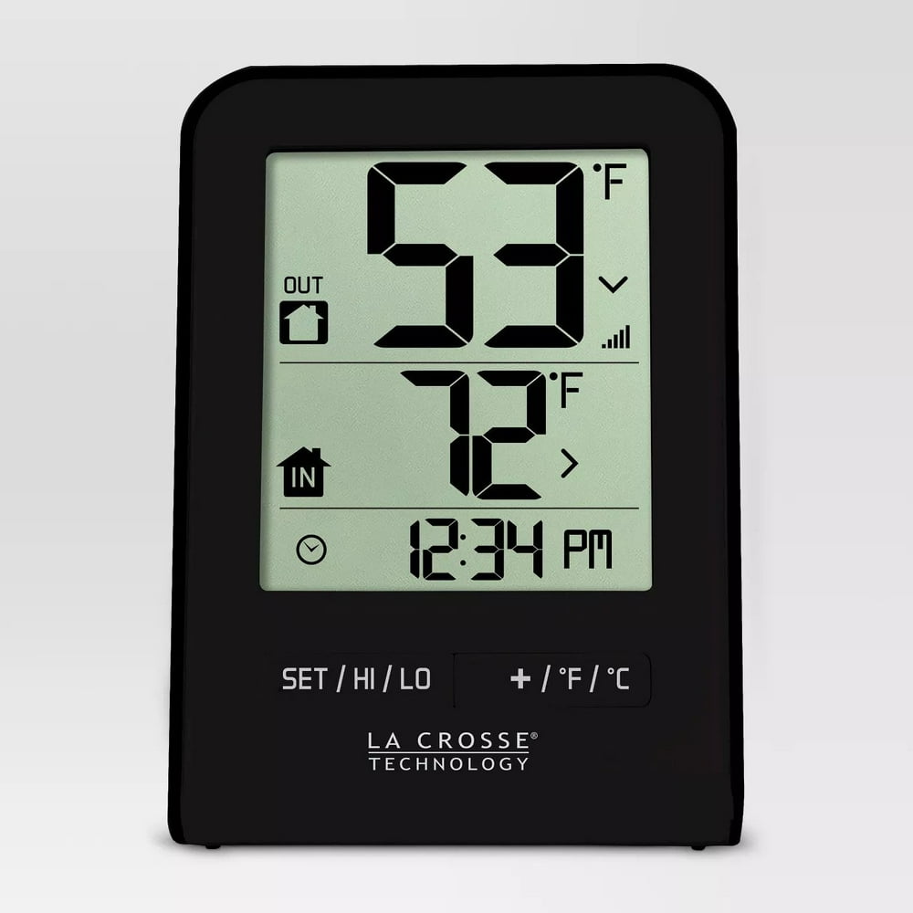 La Crosse Technology 2.63" H Wireless Digital Thermometer, Temperature