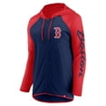 thumbnail image 2 of Women's Fanatics Navy/Red Boston Red Sox Script Sleeve Full-Zip Hoodie, 2 of 3