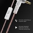 thumbnail image 3 of Injueey Auriculares intrauditivos para teléfono con cable Jack de 3,5 mm Auriculares universales para juegos Cable desmontable Auriculares Teléfono y Comunicación Oro rosa con micrófono, 3 of 6