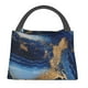 thumbnail image 1 of Easygdp Navy Blue Marble Bolsa de Almuerzo Insulada Reutilizable, Bolsa de Mano y Bandolera para Oficina, Trabajo, Viajes, 1 of 6