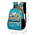 thumbnail image 5 of The Octonauts Backpacks Invader Anime The Octonauts Adjustable Laptop Backpack Double Shoulder Bag for Women Men Climbing Shopping Work, 5 of 5