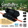 CordSafe Plus Electrical Extension Cord Plug Protector Safety Cover WaterResistant Indoor