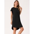 thumbnail image 2 of DARING DIVA Short Sleeve T-Shirt Crewneck Mini Dress M Black, 2 of 6