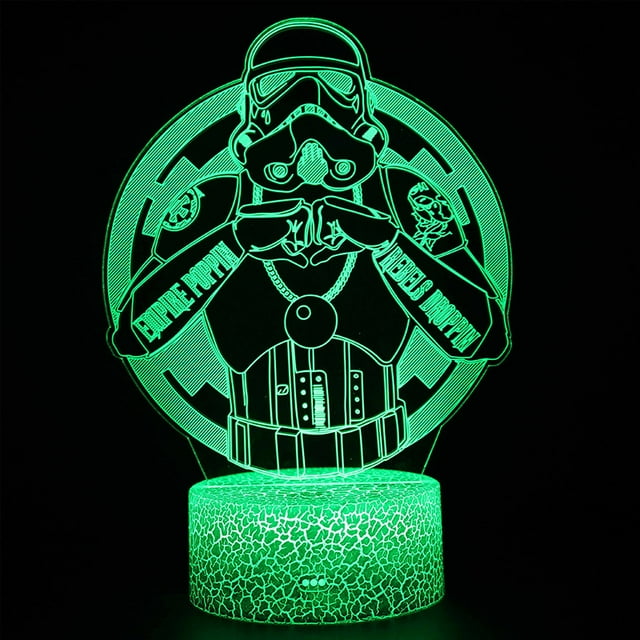 Luz nocturna LED 3D Storms Troops Imperials Stormtroopers