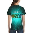 thumbnail image 4 of Ben Azelart Stay Wild Kids T-Shirt 3d Printed Graphic T-Shirts Boys And Girls Short Sleeve Shirts For Youth Kids X-Small, 4 of 7