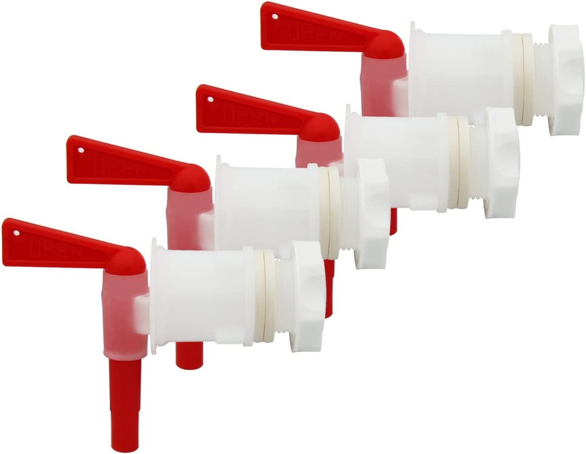 4 PACK Plastic Bottling Bucket keg Spigot tap faucet for Homebrew Wine