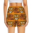 thumbnail image 4 of Xecao's Tiger for a double-layer running short for women, perfect for gym, tennis, and more, featuring a convenient pocket., 4 of 9