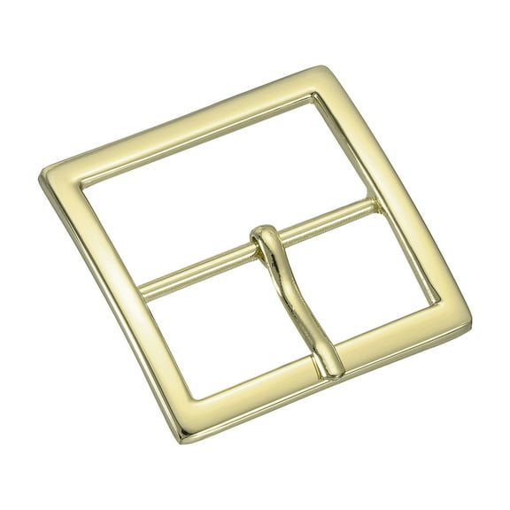 Uxcell 1.5" Single Prong Belt Buckle Oval Center Bar Buckles for Belt, Gold