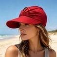 thumbnail image 6 of 2026 New Women's UV Protection Sun Visor Hat, Sun Hats for Women, Lightweight Foldable Ponytail Sports Cap Beach Outdoor, 6 of 6