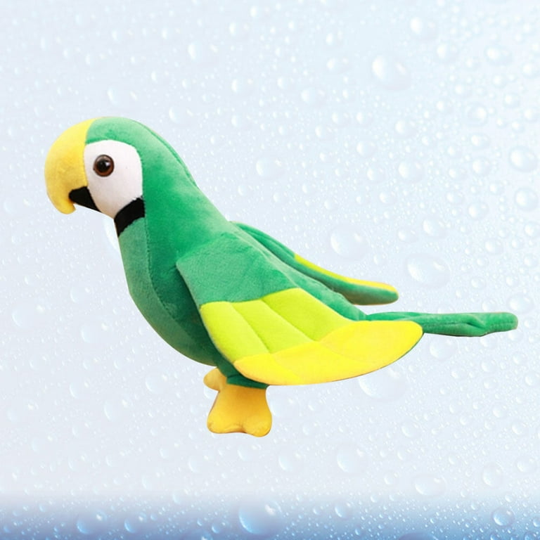 Green parrot soft toy sale