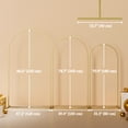 thumbnail image 3 of Outsunny 7/6.5/6 ft Gold Wedding Arch Set Backdrop Stand for Birthday Party, 3 of 10