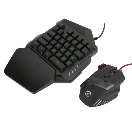 LAFGUR J50 OneHanded Gaming Mouse Keyboard Set Computer Accessory For Win2000 / / OS X,PC Gamer Set,Computer Gaming Accessory