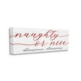 thumbnail image 3 of Naught Or Nice Decisions Humor Holiday Graphic Art Gallery Wrapped Canvas Print Wall Art, 3 of 7