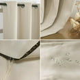 thumbnail image 3 of ✨Promotion✨ Ensemble de 2 Pcs Rideaux Drapés pour Patio Occultants Imperméables Rideau Anti-Décoloration Antidérapant pour Porche Extérieur Plage Patio Jardin Couleur Beige Taille 52*84 Pouces, 3 of 12