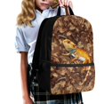 thumbnail image 3 of Uourmeti Lizard Pattern Backpack for Women, 17 Inchs Wear Resistant Durable Fabric Student Bookbag for Daily Use Travel, 3 of 6