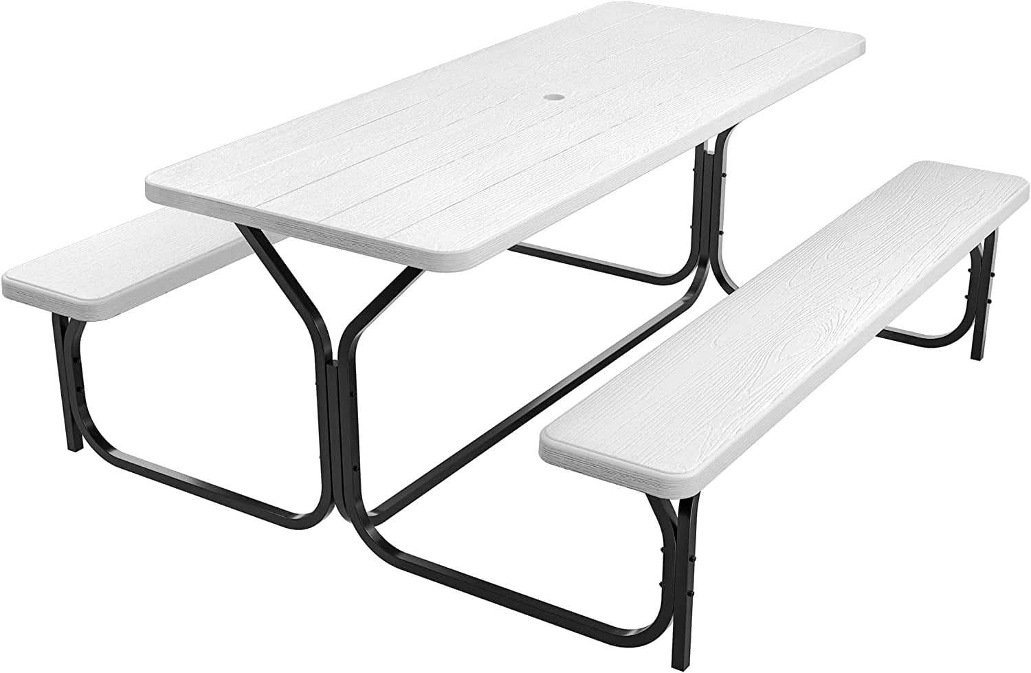 YITAHOME Picnic Table Bench Set 6 ft Outdoor Camping with Stable Steel