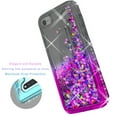 thumbnail image 3 of iPod Touch 5 / 6 / 7th Generation Case, [Not fit for iPhone 6/ 7/ 8], Liquid Floating Glitter Quicksand Bling with Spot Diamond Cover - Black/Pink, 3 of 4
